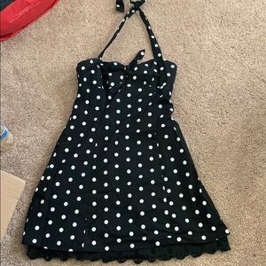 Pokadot halter dress